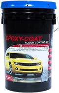 EPOXY-COAT - High Performance DIY Epoxy Floor Coating "Standard" Full Kit (Clear), 3.0 gal, covers up to 500sf or 2 Car Garage