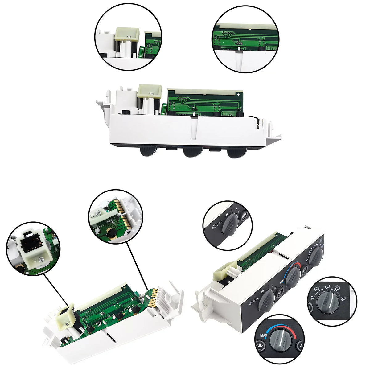 HVAC Heater Climate Control Module Compatible with Chevy, Cadillac, GMC Escalade, C1500, C2500, C3500, K1500, K2500 Suburban, C3500HD, Tahoe Control Panel - 16231175, 16238895