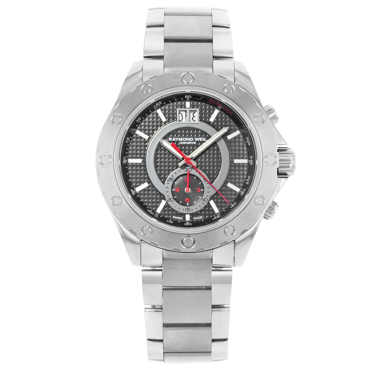 Raymond Weil RW Sport Steel Black Dial Chronograph Mens Watch 8600-ST-20001