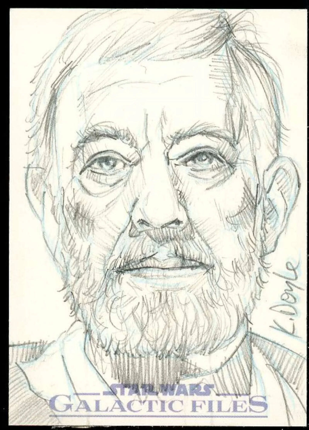 Kevin Doyle Autograph Sketch Card Card 2012 Star Wars Galactic Files #1/1