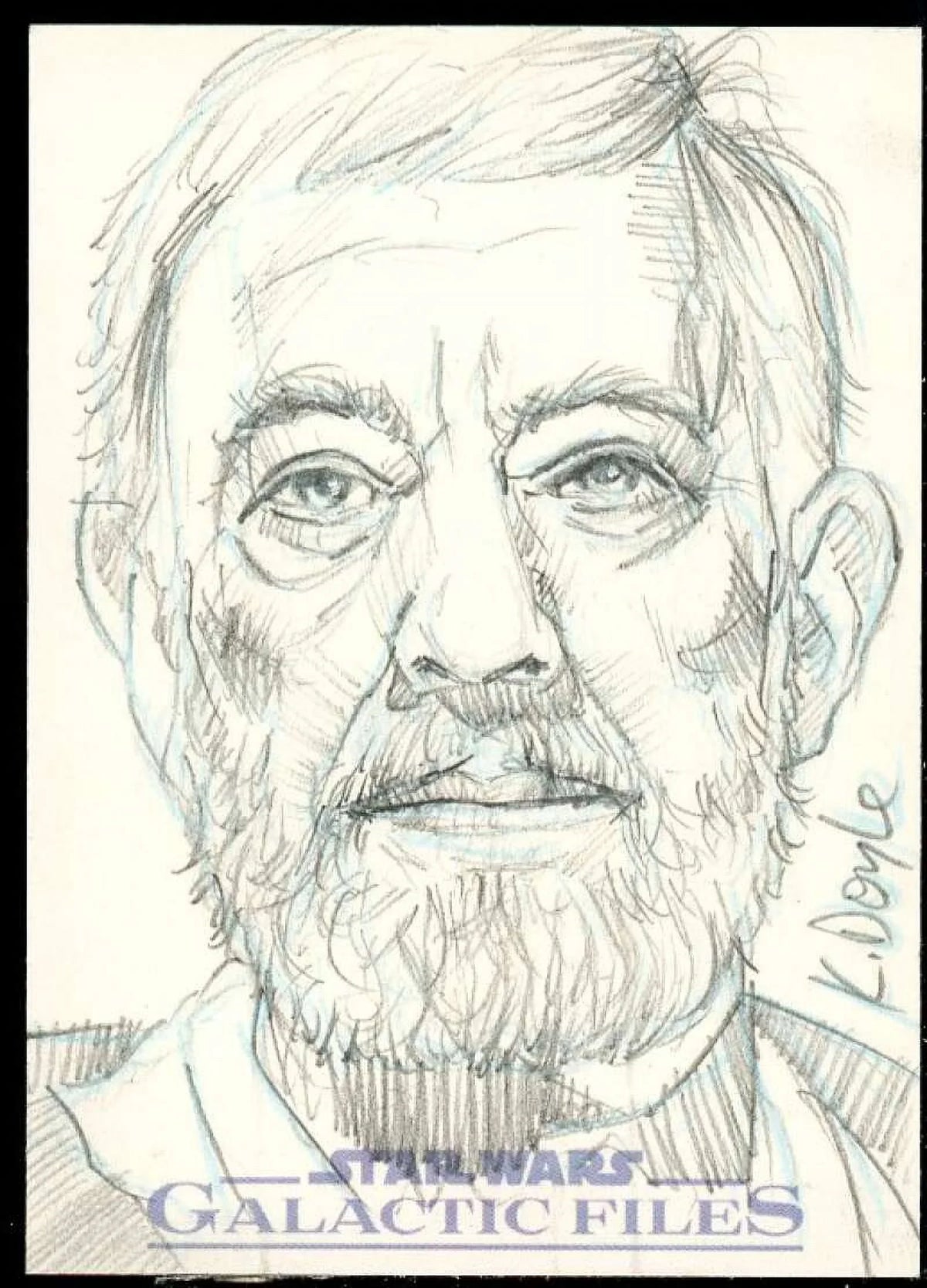 Kevin Doyle Autograph Sketch Card Card 2012 Star Wars Galactic Files #1/1