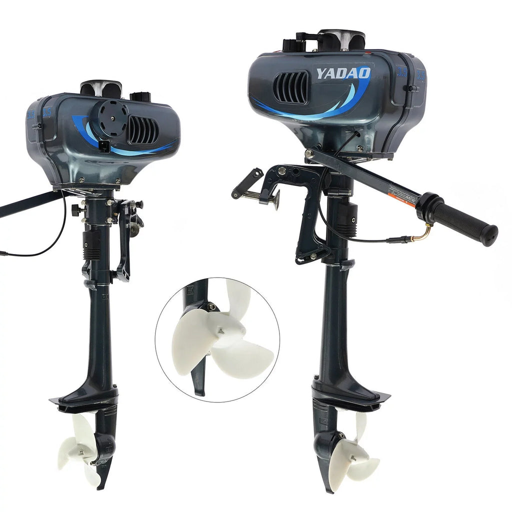 DENEST 3.5HP 2 Stroke Outboard Motor Fishing Boat Engine CDI Water Cooling 4000-5000rpm