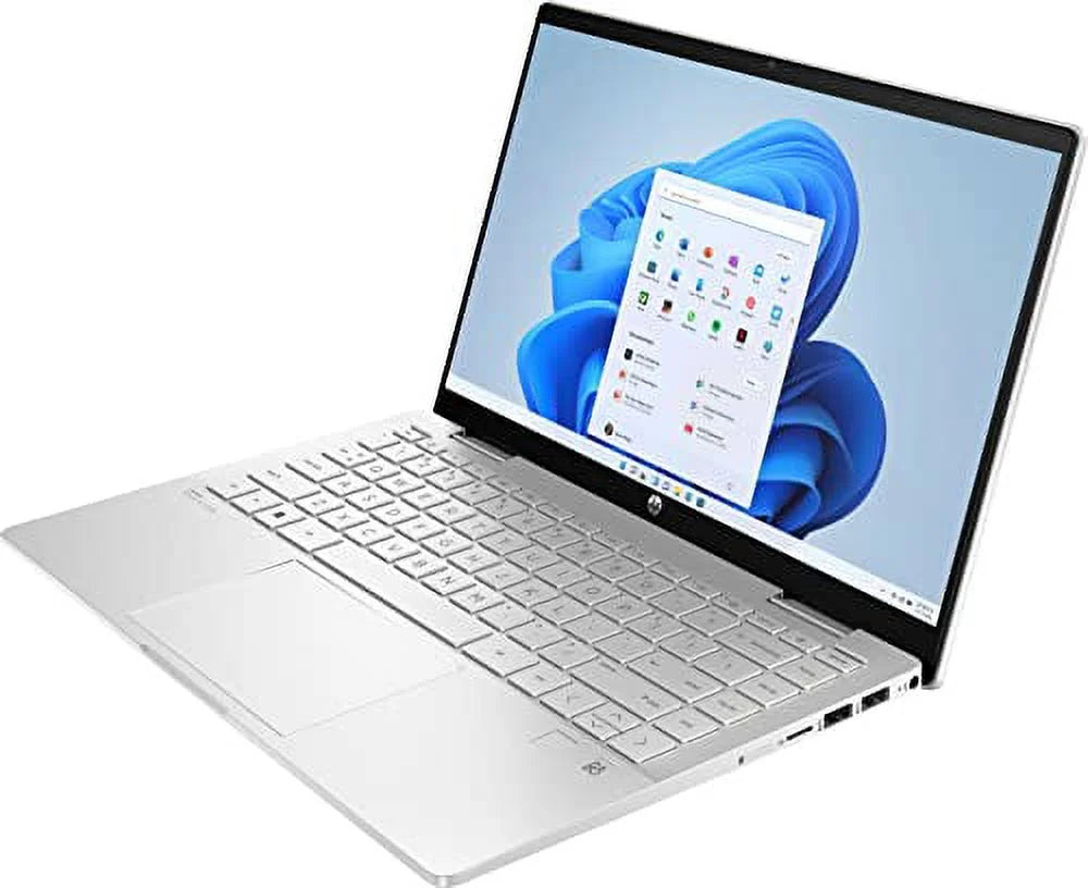 Pavilion X360 2-in-1 Laptop 2022, 14" FHD IPS Touchscreen Intel EVO Platform 12th Core i5-1235U Iris Xe Graphics 8GB DDR4 1TB SSD, Wi-Fi 6E Backlit KB, FP Reader, Windows 11 Pro, COU 32GB USB