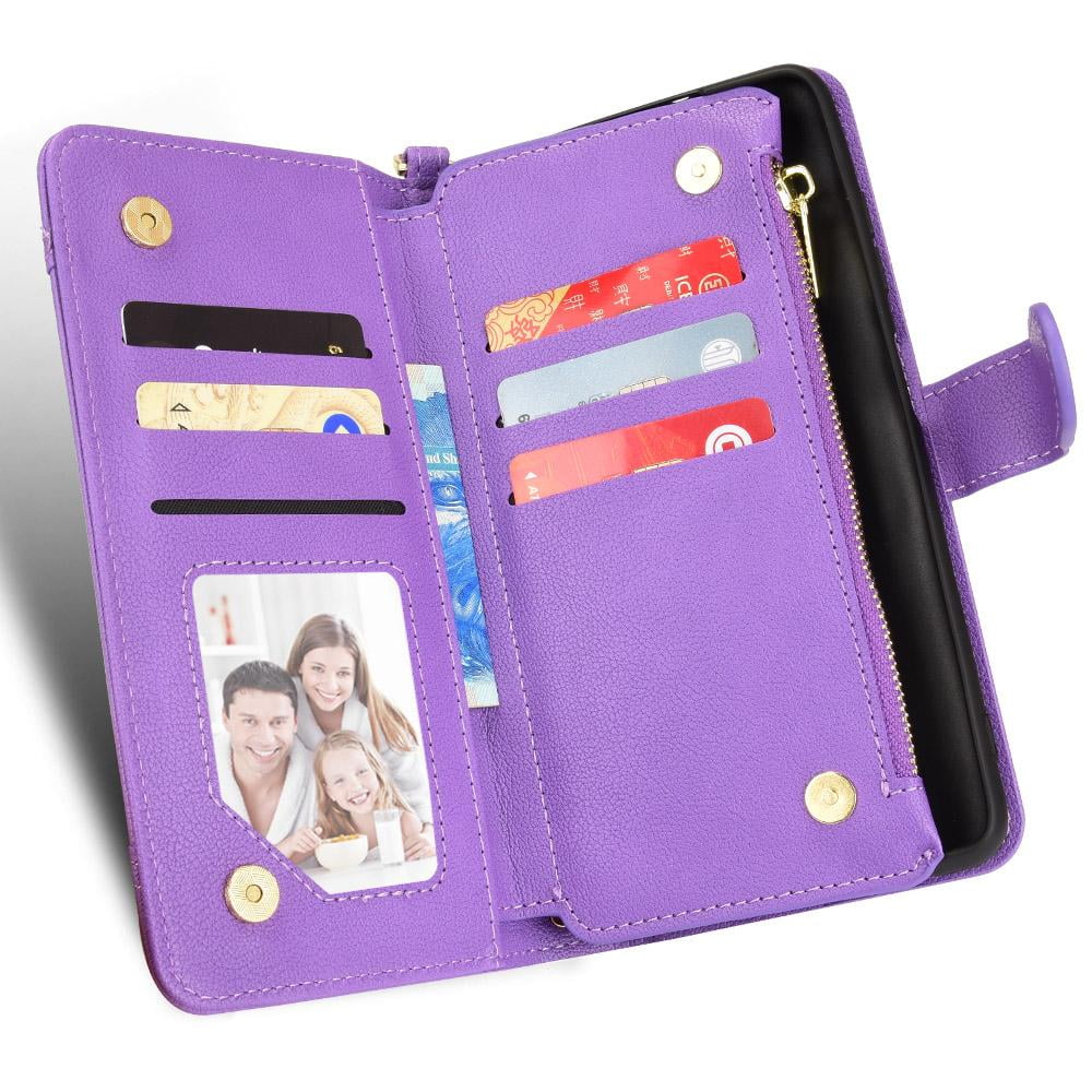 Case for ROG Phone 5 Magnetic PU Leather Flip Leather Cover Zipper Wallet Card Holder