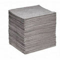 SpillTech Universal Contractor Grade Absorbent Mat Pad, Lightweight, Polypropylene, 18" x 15" (L x W), Gray, Pack of 200 (GP-S)