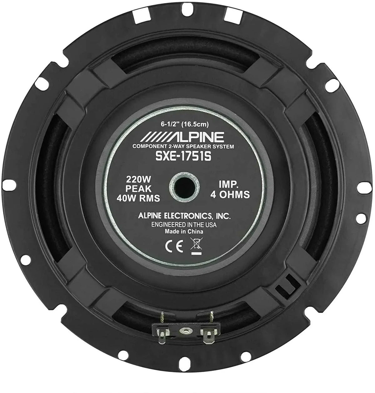 Alpine Sxe-1751S 6.5 Inch 6 1/2" 2-way Car Audio Component Speaker System