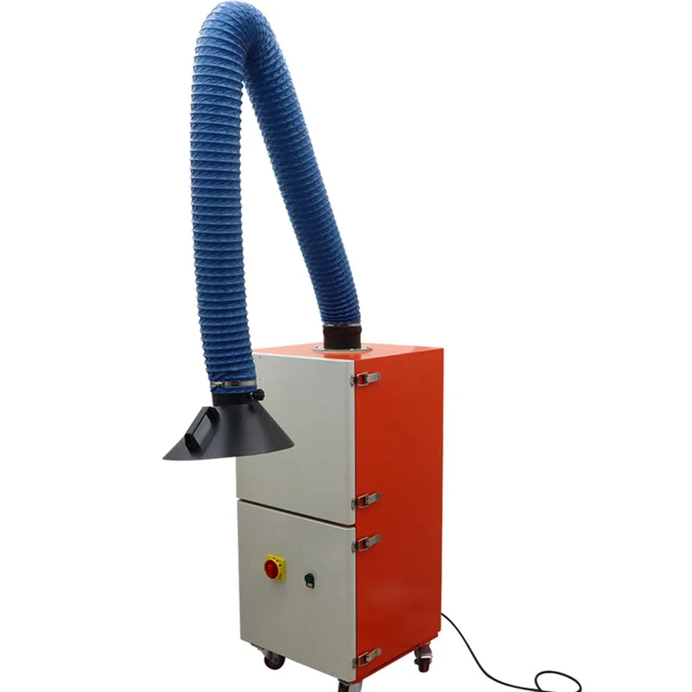 INTBUYING Mobile Welding Fume Extractor Smoke Purifier Single Arm 220V
