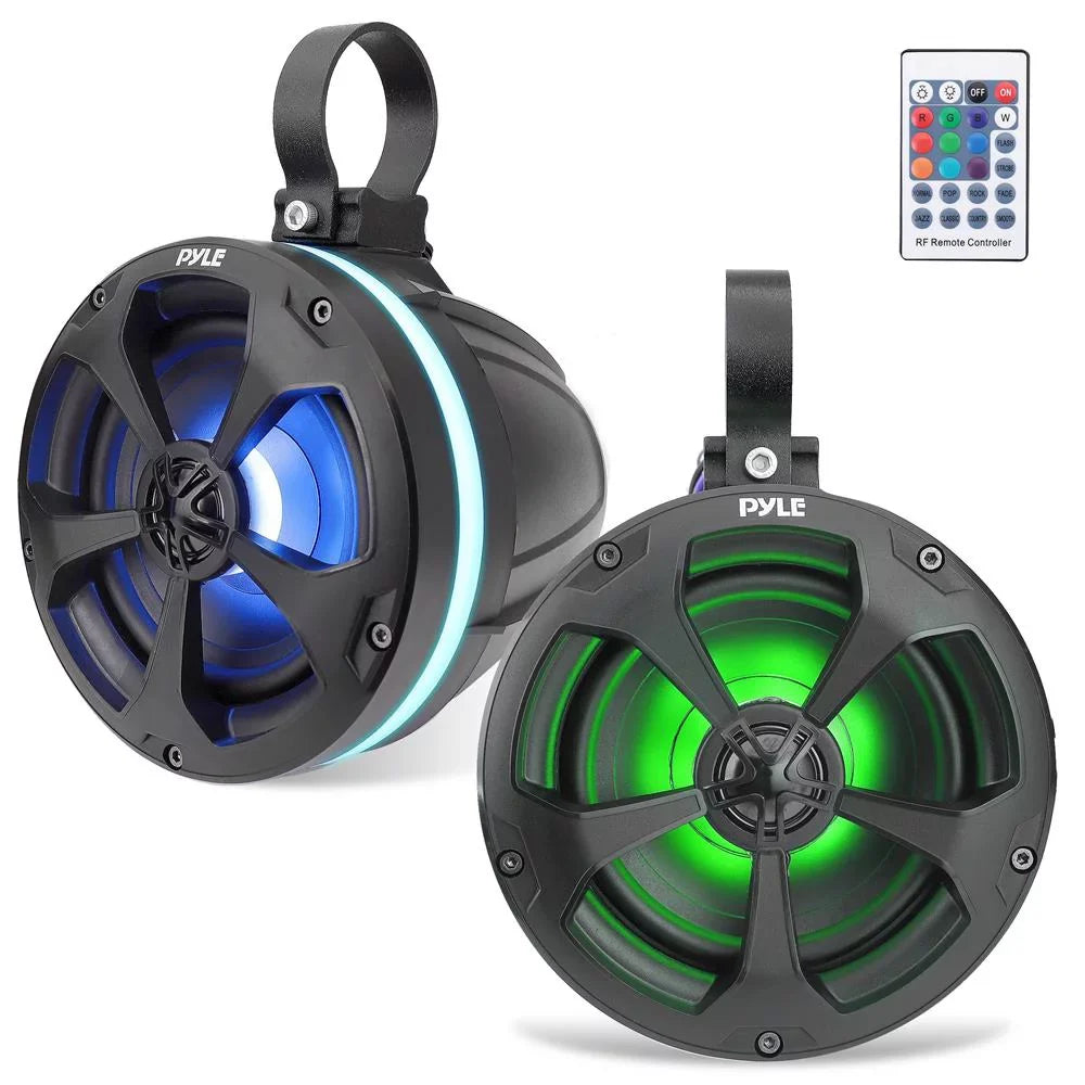 Pyle 5.25 In 1,000 Watt 2 Channel Waterproof Off Road Boat and ATV Speakers
