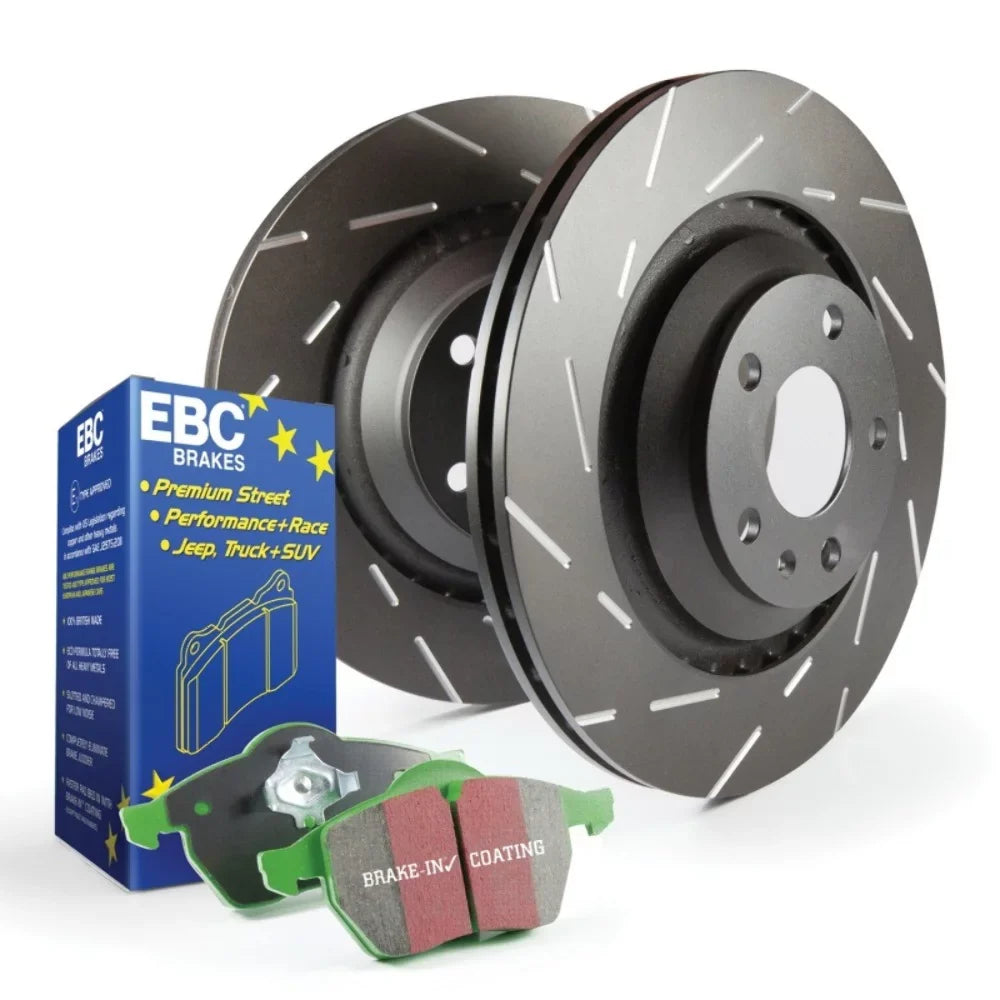 EBC Brakes S2KR2314 S2 Kits Greentuff 2000 and USR Rotors Fits 02-03 Cooper