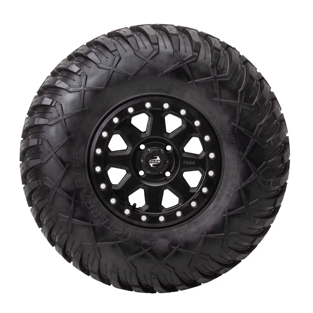 4/110 Tusk Uinta Beadlock Rim 14x7 5.0 + 2.0 Matte Black For Yamaha Viking VI EPS Ranch Edition 2022