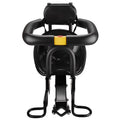Safety Child Chair Bike Front Kids Saddle with Foot Footrests Support Back Rest Compatible with Bike Tube in Caliber 1.11.5in