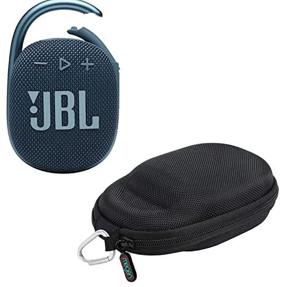 JBL Clip 4 Waterproof Portable Bluetooth Speaker Bundle with Megen Protective Hardshell Case
