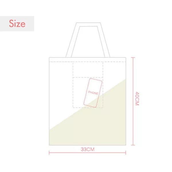 Midsummer Food Joy Harvest Expression Sack Canvas Tote Shoulder Bag
