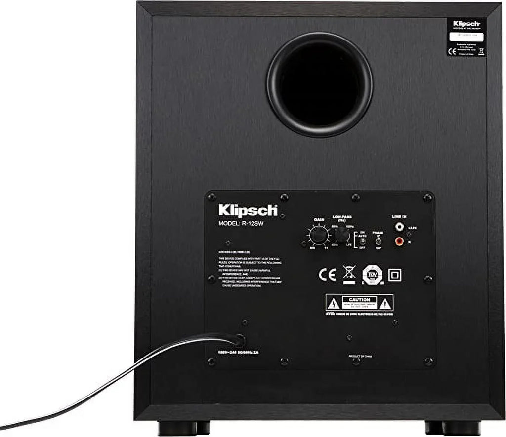 Open Box KLIPSCH REFERENCE 12" 400W FRONT-FIRING SUBWOOFER R-12SW - BLACK