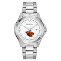 Men's Bulova Silver Oregon State Beavers Stainless Steel Classic Sport Watch