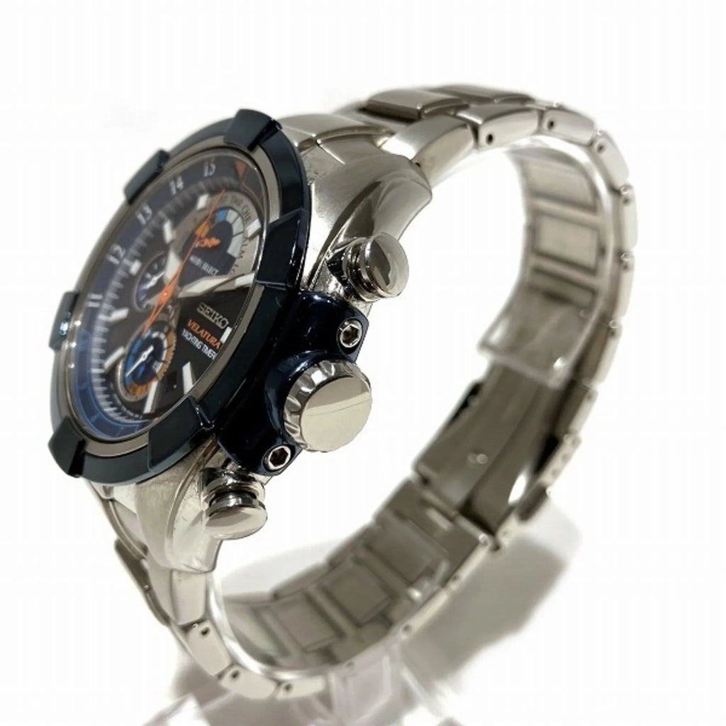 Pre-Owned Seiko Velatura Yachting Timer 7T84-0AE0 Quartz Chronograph Watch Men's (Like New)