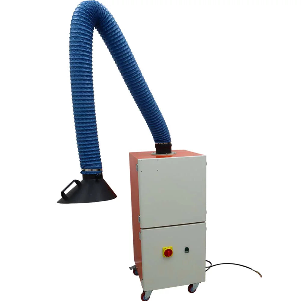 INTBUYING Mobile Welding Fume Extractor Smoke Purifier Single Arm 220V