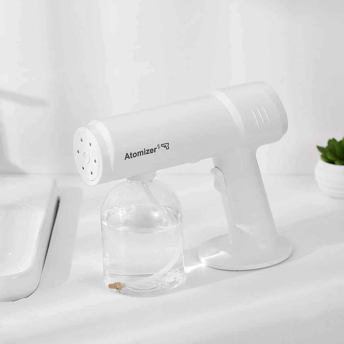 New 500ml Wireless Charging Nano Atomization Disinfection Spray Sprayer Sanitizer Machine Ce Household Portable Sprayer Machine Blue Light Steam Spray Disinfection Large Capacity Wide Range of Uses