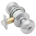 Schlage A53PD PLY 626 Grade 2 Entrance Cylindrical Lock Plymouth Knob Conventional Cylinder Satin Chrome Finish Non-handed
