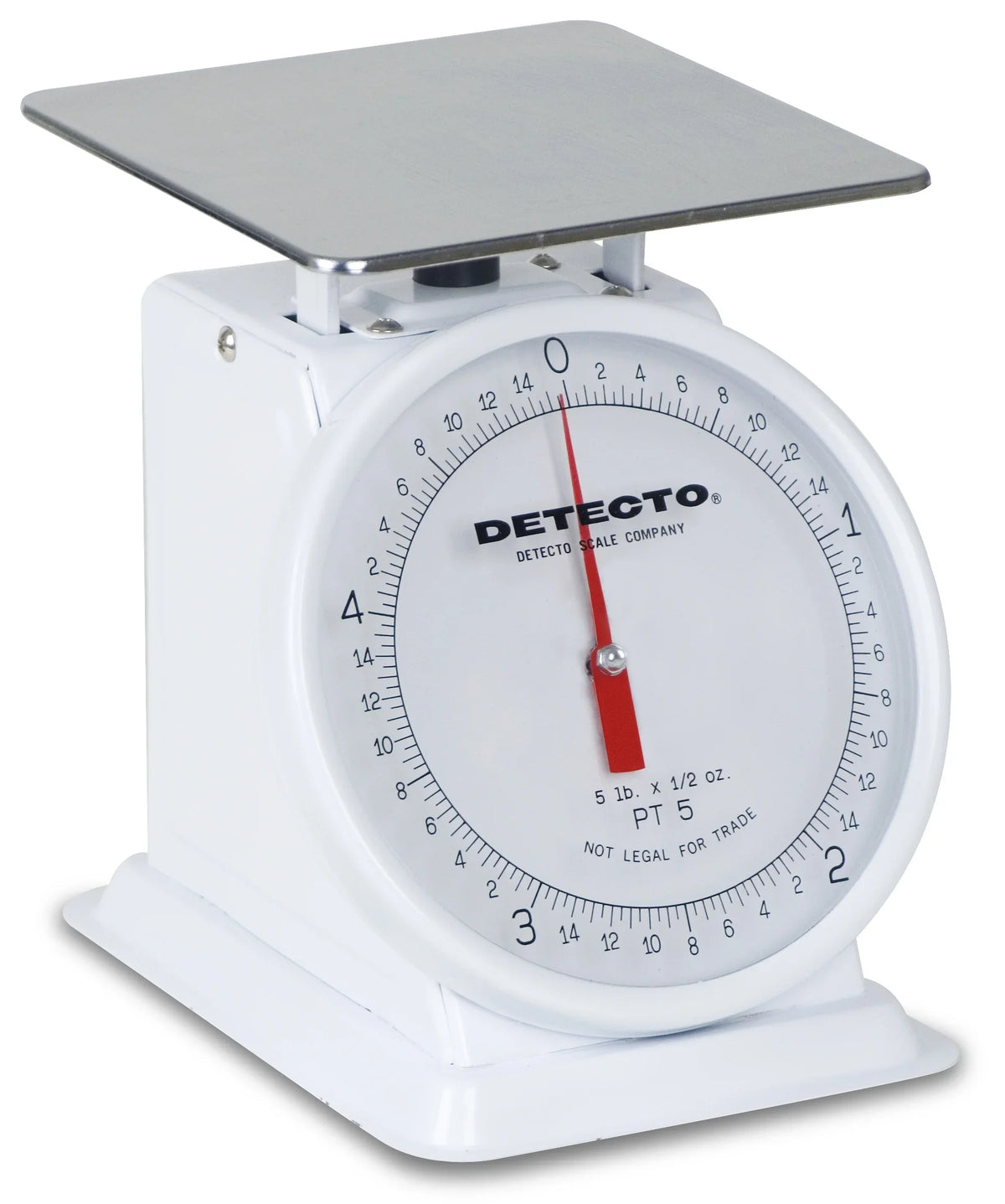 Cardinal & Detecto PT-1000SRK 5.75 x 5.75 in. 1000 g Stainless Steel Top Loading Rotating Dial Scale